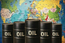 Oil barrels and world map - Oil market August 7, 2026