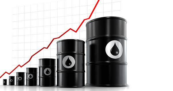 Oil barrels with rising price chart - July 16, 2026