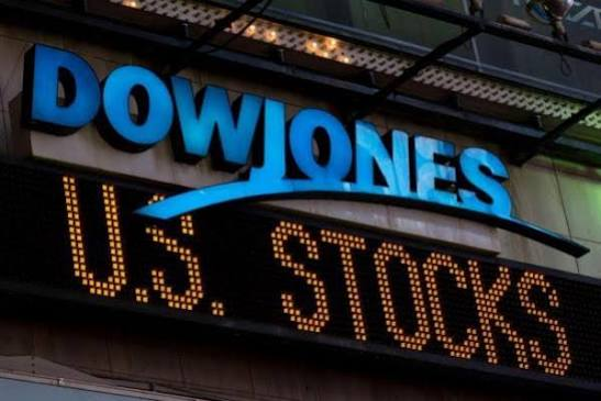 Dow Jones U.S. stock market display
